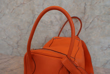 Load image into Gallery viewer, HERMES LINDY 34 Clemence leather Orange □P Engraving Shoulder bag 600080152
