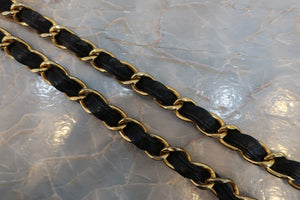 CHANEL/シャネル デカマトラッセシングルフラップチェーンショルダーバッグ ラムスキン ブラック/ゴールド金具 ショルダーバッグ 700040020