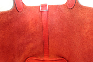 HERMES／エルメス ピコタンロックＰＭ トリヨンクレマンス ルージュクー Y刻印 ハンドバッグ 700080114