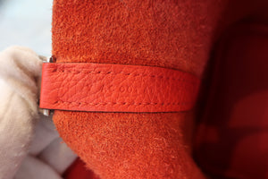 HERMES／エルメス ピコタンロックＰＭ トリヨンクレマンス ルージュクー Y刻印 ハンドバッグ 700080114
