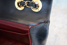 画像をギャラリービューアに読み込む, CHANEL/シャネル デカマトラッセシングルフラップチェーンショルダーバッグ ラムスキン ブラック/ゴールド金具 ショルダーバッグ 700040020
