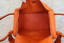 Load image into Gallery viewer, HERMES LINDY 34 Clemence leather Orange □P Engraving Shoulder bag 600080152
