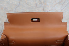 将图片加载到图库查看器，HERMES KELLY 28 Box carf leather Natural 〇W刻印 Shoulder bag 600100175
