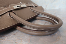 Load image into Gallery viewer, HERMES BIRKIN 30 Clemence leather Etoupe gray □M Engraving Hand bag 700120066
