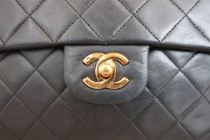 CHANEL/シャネル マトラッセWフラップWチェーンショルダーバッグ ラムスキン ブラック/ゴールド金具 ショルダーバッグ 700070029