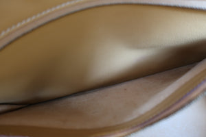 HERMES HAUT A COURROIRE 32 Fjord leather Natural sable □A Engraving Hand bag 700090116