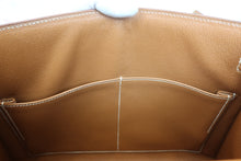 将图片加载到图库查看器，HERMES KELLY 28 Box carf leather Natural 〇W刻印 Shoulder bag 600100175
