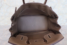 Load image into Gallery viewer, HERMES BIRKIN 30 Clemence leather Etoupe gray □M Engraving Hand bag 700120066
