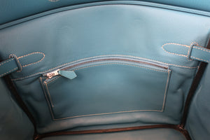 HERMES／エルメス バーキン30 トゴ ブルージーン □E刻印 ハンドバッグ 700060295