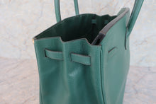 将图片加载到图库查看器，HERMES BIRKIN 40 Ardennes leather Green 〇Y刻印 Hand bag 600080116
