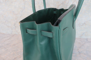 HERMES BIRKIN 40 Ardennes leather Green 〇Y刻印 Hand bag 600080116