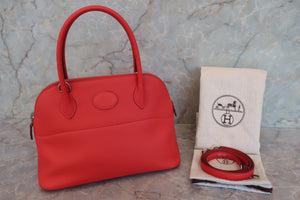 HERMES／エルメス ボリード27 ヴォースイフト ルージュトマト X刻印 ショルダーバッグ 700080127