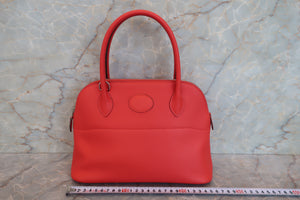 HERMES／エルメス ボリード27 ヴォースイフト ルージュトマト X刻印 ショルダーバッグ 700080127