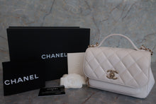 将图片加载到图库查看器，CHANEL/香奈儿 CF 2WAY 链条包 荔枝皮 White/Gold hadware(白色/金色金属) 肩背包 600090124
