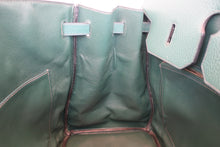 将图片加载到图库查看器，HERMES BIRKIN 40 Ardennes leather Green 〇Y刻印 Hand bag 600080116
