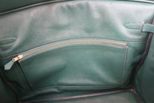 将图片加载到图库查看器，HERMES BIRKIN 40 Ardennes leather Green 〇Y刻印 Hand bag 600080116
