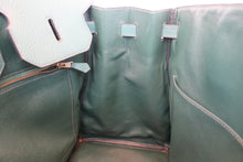 Load image into Gallery viewer, HERMES BIRKIN 40 Ardennes leather Green 〇Y Engraving Hand bag 600080116
