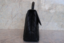 画像をギャラリービューアに読み込む, CHANEL/シャネル マトラッセ台形ハンドバッグ キャビアスキン ブラック/ゴールド金具 ハンドバッグ 800010063
