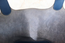 Load image into Gallery viewer, HERMES PICOTIN LOCK MM Clemence leather Blue thalassa X Engraving Hand bag 700120035
