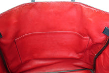 Load image into Gallery viewer, HERMES HAUT A COURROIRE 36 Bi-color Graine Couchevel leather Navy/Red 〇V Engraving Hand bag 700060061
