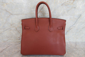 HERMES BIRKIN 25 Togo leather Sienne □M刻印 Hand bag 700060123