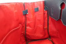 Load image into Gallery viewer, HERMES HAUT A COURROIRE 36 Bi-color Graine Couchevel leather Navy/Red 〇V Engraving Hand bag 700060061
