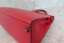 将图片加载到图库查看器，HERMES KELLY 32 Graine Couchevel leather Rouge vif 〇U刻印 Shoulder bag 600060195
