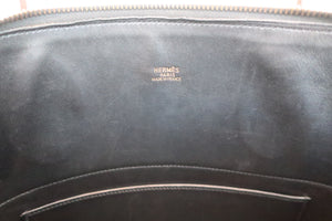 HERMES BOLIDE 35 Box carf leather/Ardennes leather Black/Natural □B刻印 Shoulder bag 600050032