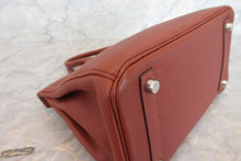 将图片加载到图库查看器，HERMES BIRKIN 25 Togo leather Sienne □M刻印 Hand bag 700060123
