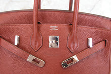 将图片加载到图库查看器，HERMES BIRKIN 25 Togo leather Sienne □M刻印 Hand bag 700060123
