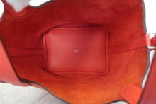 Load image into Gallery viewer, HERMES PICOTIN LOCK PM Clemence leather Rouge pivoine □R Engraving Hand bag 700110169
