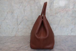 HERMES  GARDEN PARTY PM Negonda leather Brown Tote bag 700070145