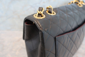 CHANEL/シャネル 中マトラッセシングルフラップチェーンショルダーバッグ ラムスキン ブラック/ゴールド金具 ショルダーバッグ 700070039
