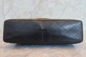 CHANEL/シャネル 中マトラッセシングルフラップチェーンショルダーバッグ ラムスキン ブラック/ゴールド金具 ショルダーバッグ 700070039