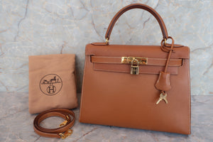 HERMES KELLY 28 Graine Couchevel leather Gold 〇Y刻印 Shoulder bag 600080083