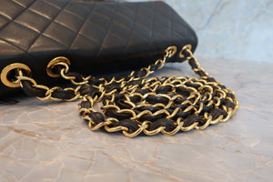 CHANEL/シャネル 中マトラッセシングルフラップチェーンショルダーバッグ ラムスキン ブラック/ゴールド金具 ショルダーバッグ 700070039