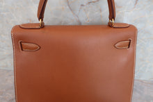 将图片加载到图库查看器，HERMES KELLY 28 Graine Couchevel leather Gold 〇Y刻印 Shoulder bag 600080083
