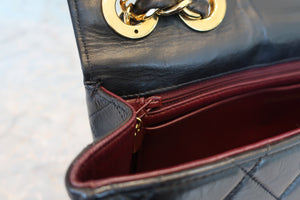 CHANEL/シャネル 中マトラッセシングルフラップチェーンショルダーバッグ ラムスキン ブラック/ゴールド金具 ショルダーバッグ 700070039
