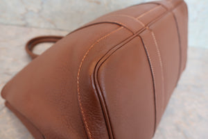HERMES  GARDEN PARTY PM Negonda leather Brown Tote bag 700070145