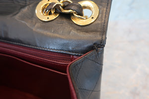 CHANEL/シャネル 中マトラッセシングルフラップチェーンショルダーバッグ ラムスキン ブラック/ゴールド金具 ショルダーバッグ 700070039