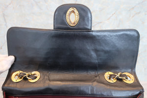 CHANEL/シャネル 中マトラッセシングルフラップチェーンショルダーバッグ ラムスキン ブラック/ゴールド金具 ショルダーバッグ 700070039