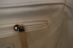 CHANEL/香奈儿 CF 2WAY 链条包 荔枝皮 White/Gold hadware(白色/金色金属) 肩背包 600090124