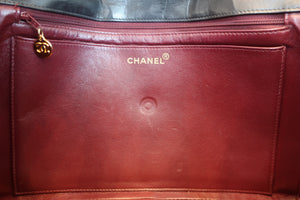 CHANEL/シャネル 中マトラッセシングルフラップチェーンショルダーバッグ ラムスキン ブラック/ゴールド金具 ショルダーバッグ 700070039