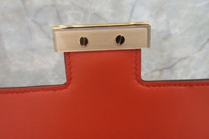 HERMES／エルメス コンスタンス3 24 エバーカラー オレンジポピー A刻印 ショルダーバッグ 700060084
