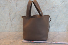 Load image into Gallery viewer, HERMES PICOTIN LOCK MM Clemence leather Etoupe gray Y Engraving Hand bag 700120034
