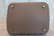 Load image into Gallery viewer, HERMES PICOTIN LOCK MM Clemence leather Etoupe gray Y Engraving Hand bag 700120034
