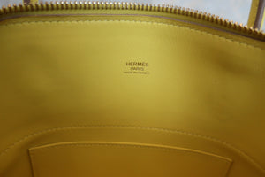 HERMES／BOLIDE 27 Swift leather Lime D刻印 Shoulder bag 600070019