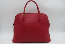 Load image into Gallery viewer, HERMES BOLIDE 35 Clemence leather Rouge vif ○Y Engraving Shoulder bag 800090246
