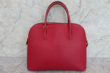 Load image into Gallery viewer, HERMES BOLIDE 35 Fjord leather Rouge vif □G Engraving Shoulder bag 600080147
