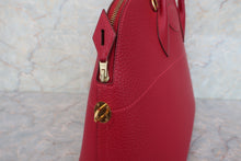 Load image into Gallery viewer, HERMES BOLIDE 35 Fjord leather Rouge vif □G Engraving Shoulder bag 600080147
